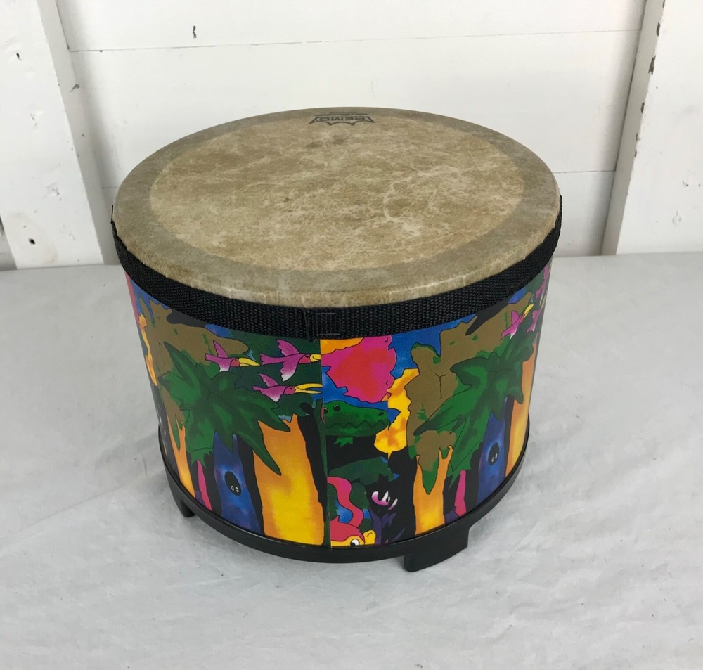 Remo Kid's Percussion Rain Forest Floor Tom. 10" x 7.5"