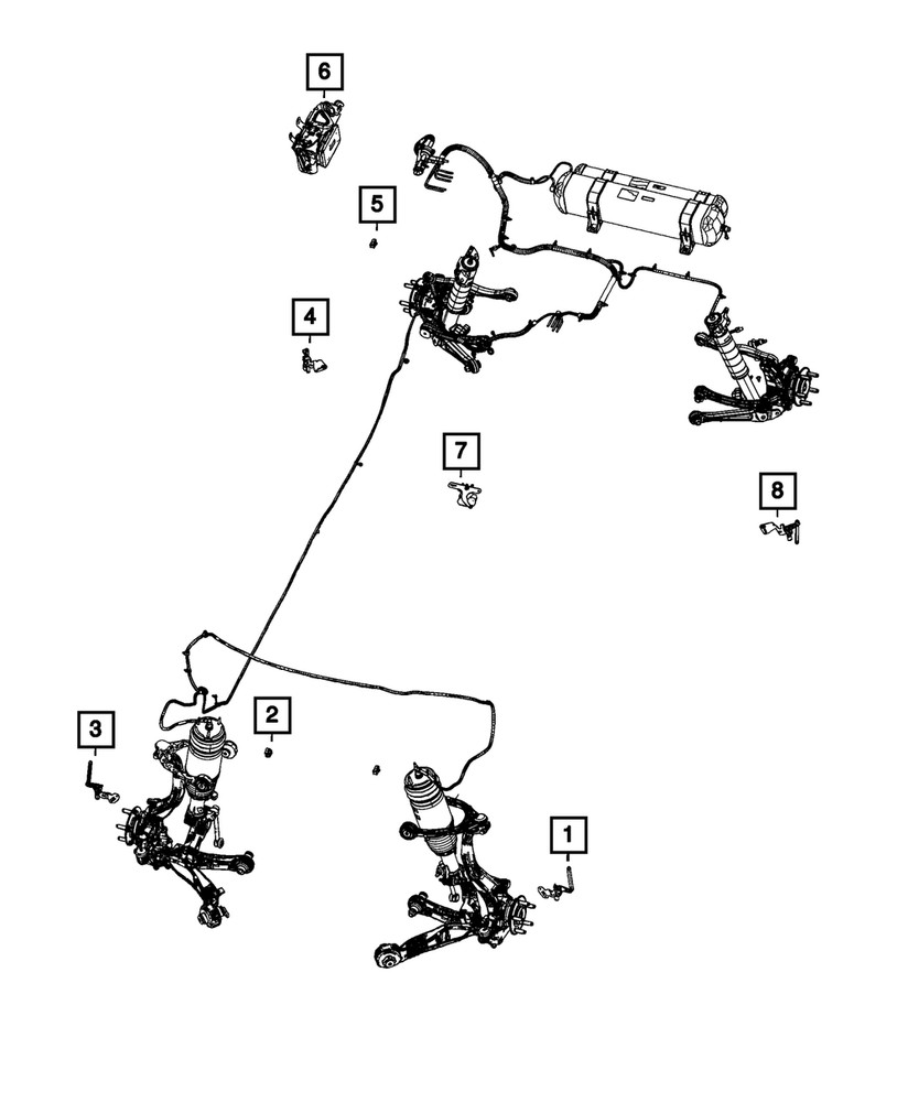 Genuine Mopar Active Damping Sensor Front Body 68419925AA