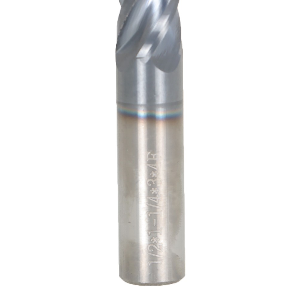 1/2" 4 FLUTE Variable Helix Carbide End Mill .030 Radius TiALN New