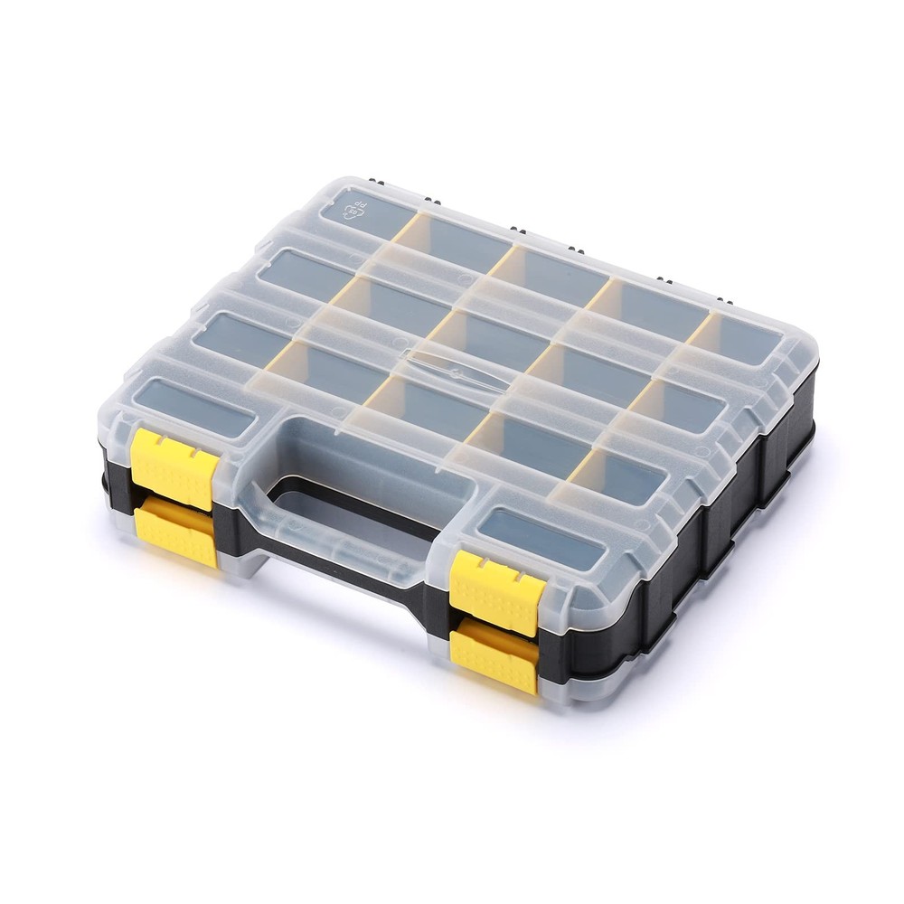 Double Side Tools Organizer, Customizable Removable Plastic Dividers, Hardwar...