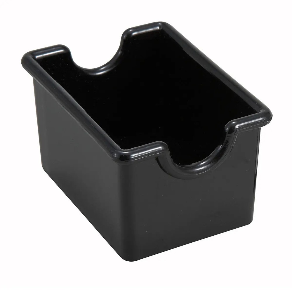 Winco PPH-1K Black Plastic Sugar Pack Holders - 1 Doz