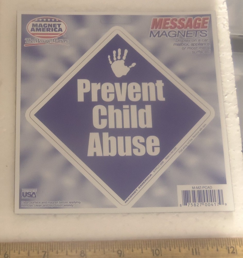 Prevent Child Abuse – Diamond Shaped Message Magnet