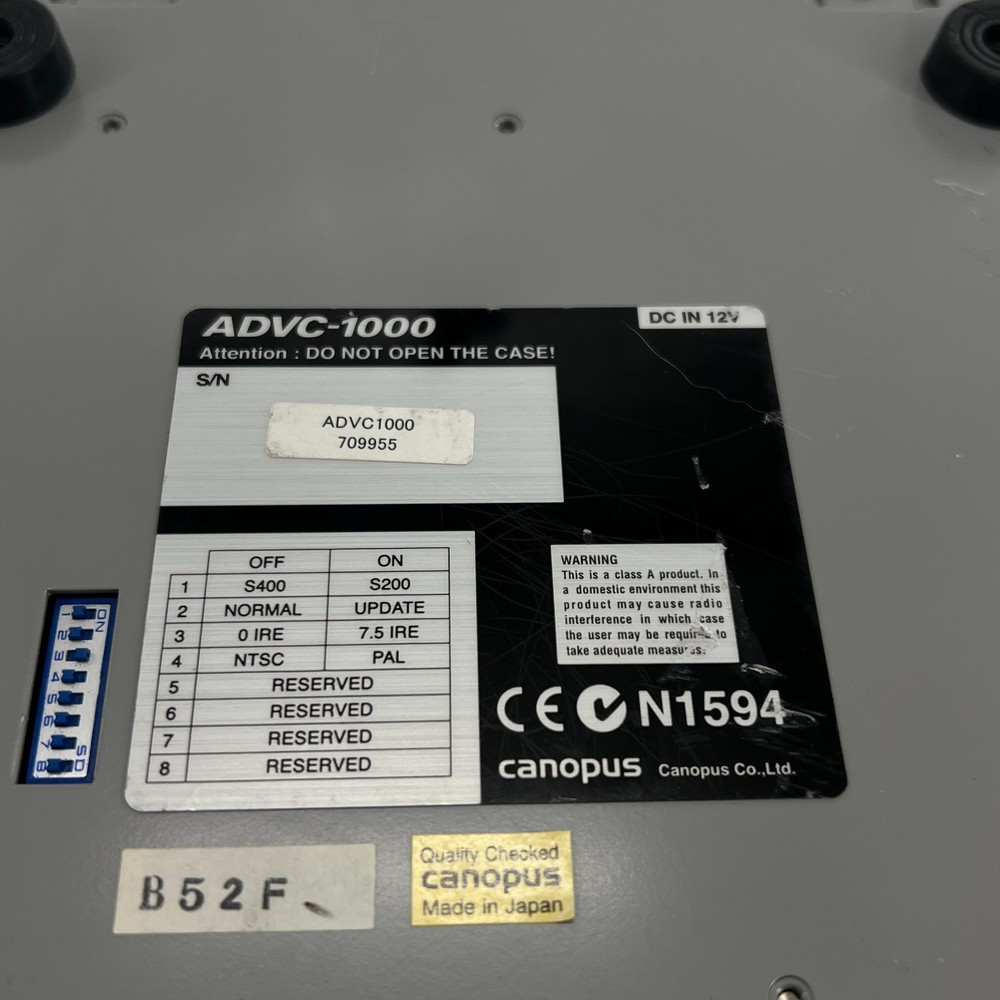 GRASS VALLEY CANOPUS ADVC-1000 ADVANCED DV CONVERTER