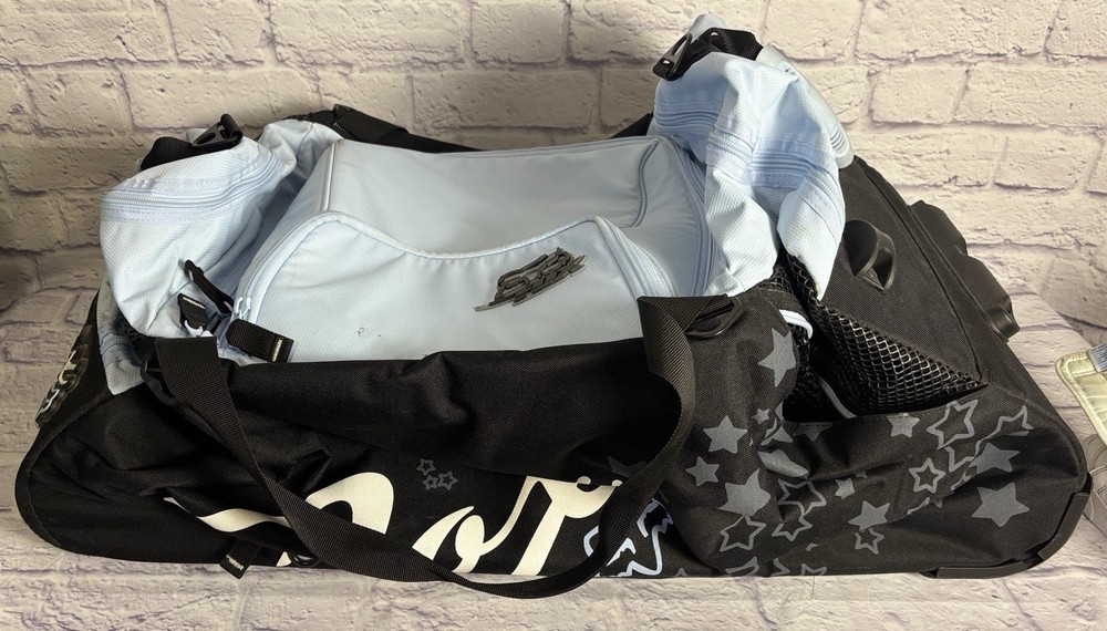 Fox Racing Motorcross Rolling Extended Handle Shuttle Roller Gear Travel Bag!EUC