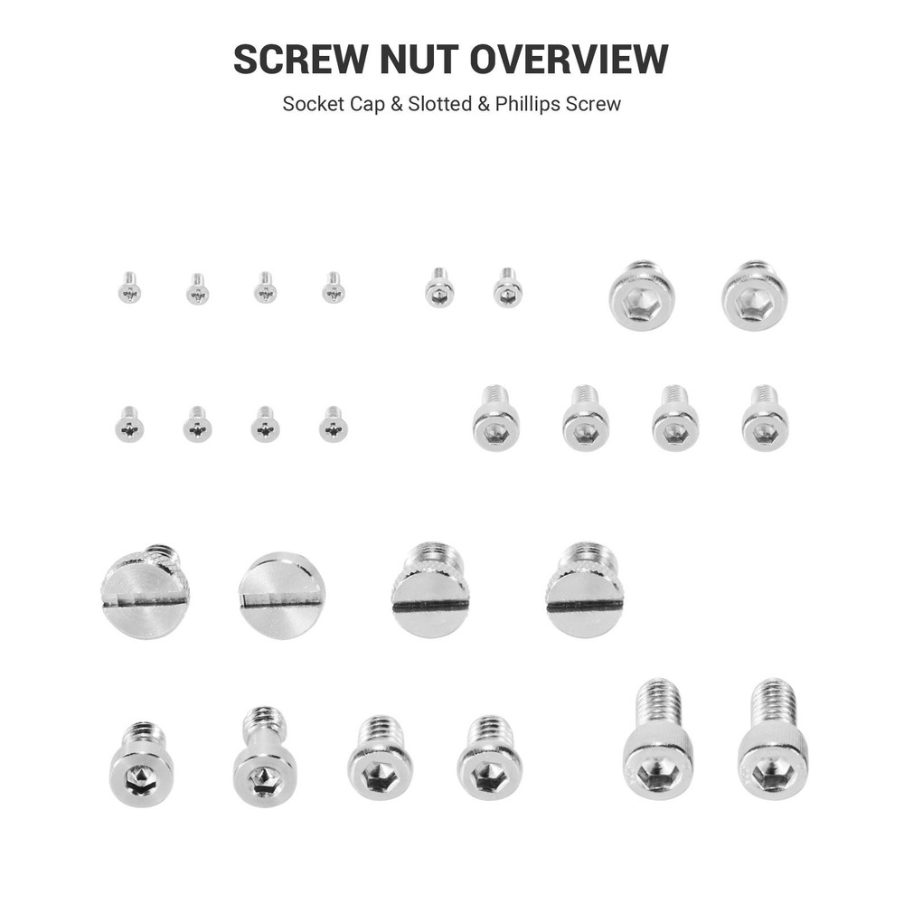 SmallRig Camera Screw Set,26 Pcs Set for Small, Silver