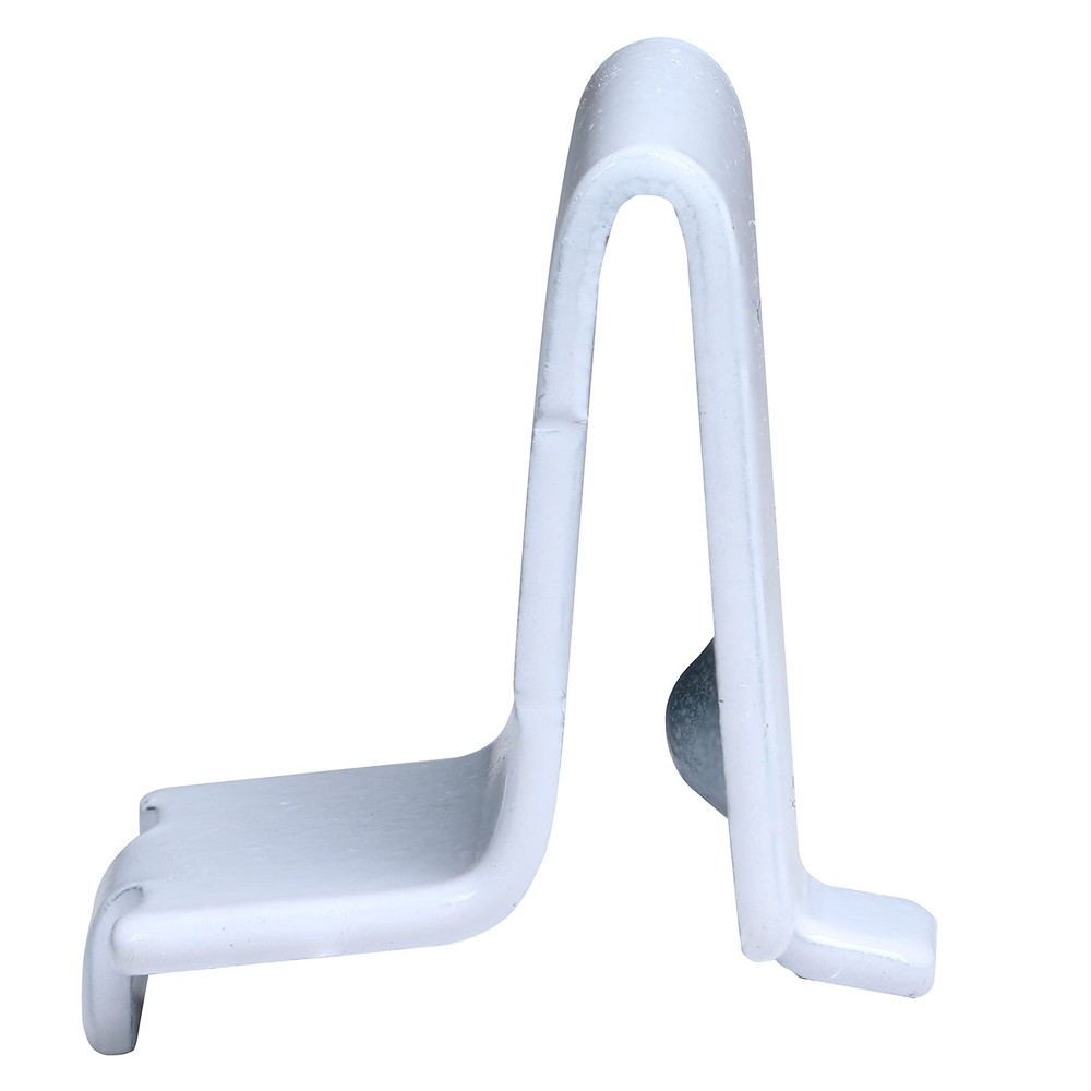 100 Pack Hardware Adjustable Steel White Pilaster Shelf Support Clip
