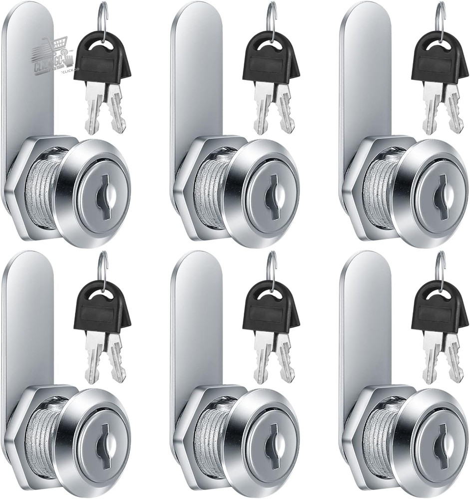 6 Piece Cam Lock Mailbox Lock, 16mm Locks for Camper With