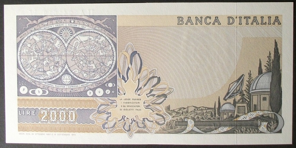 Italy P103c 2000 Lire Gem Uncirculated