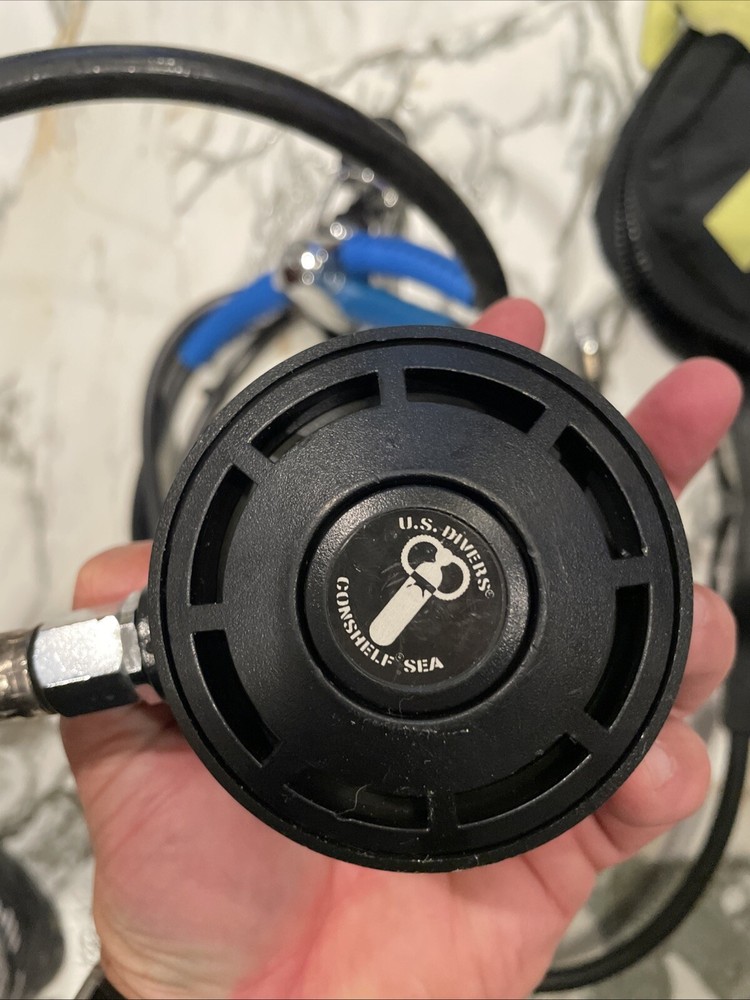US Divers Aqua Lung Conshelf SAE Regulator with Console