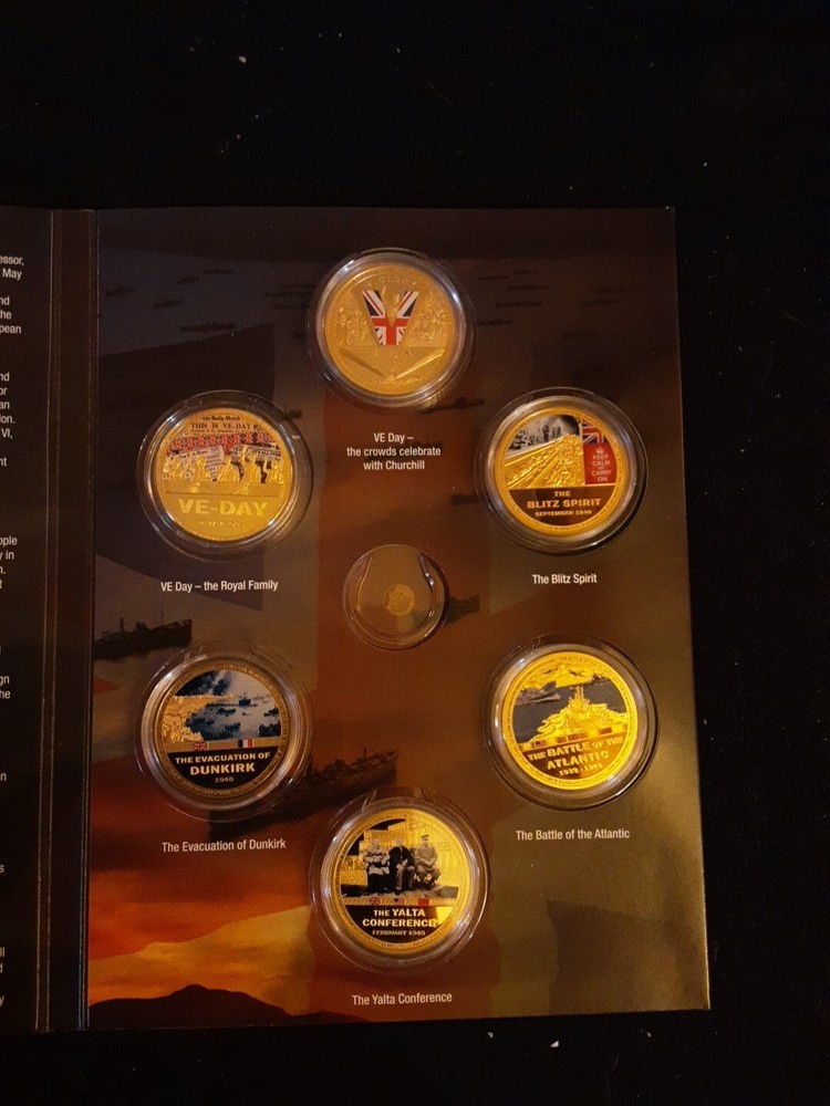 Remembering WWII 1939-1945 6 Coin Set