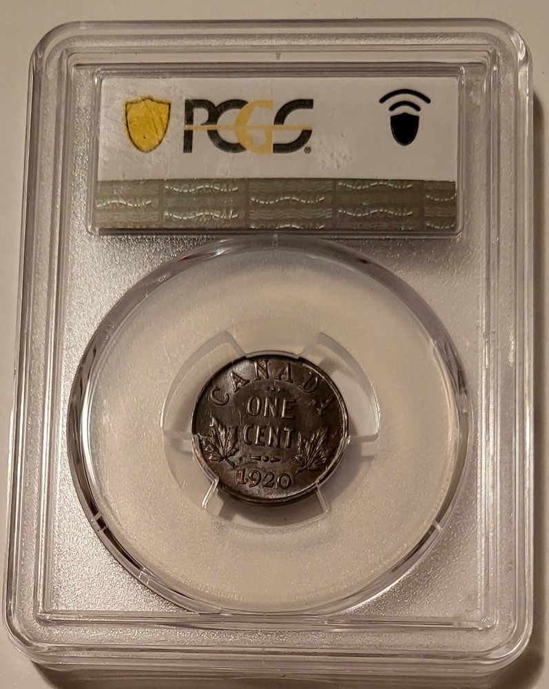 Canada George V 1920 Small Cent MS63 BN PCGS