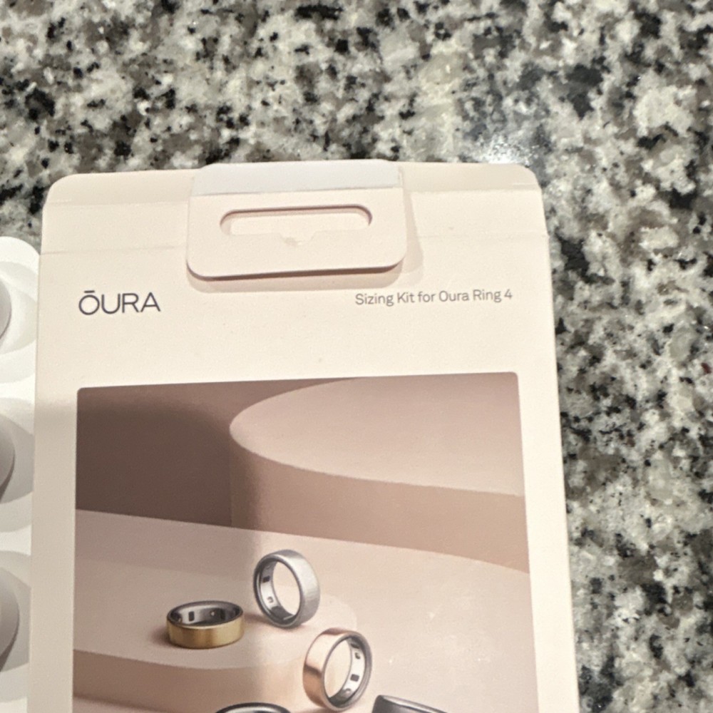 Oura Ring Gen 4 Sizing Kit White 15 Sizing Rings Set for Gym & Training