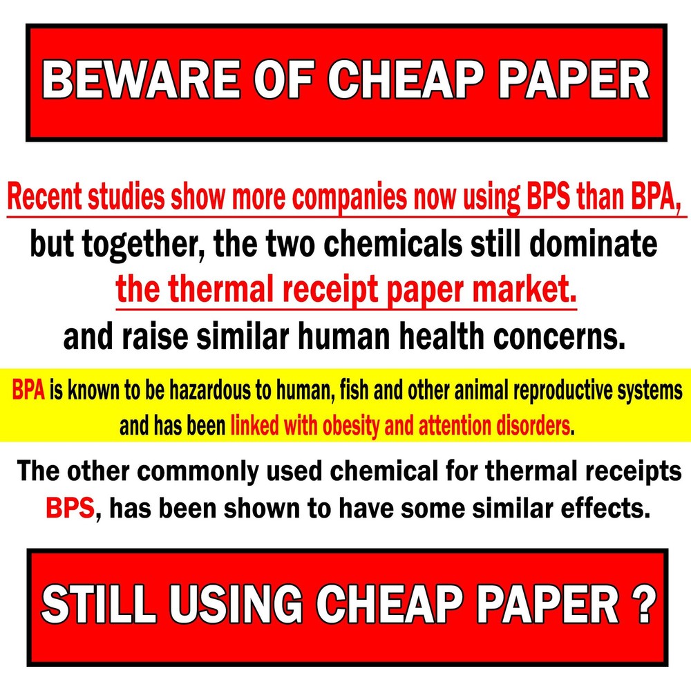 (50) 2 1/4" X 165' Thermal Paper for Sharp 1 Case, 2 x