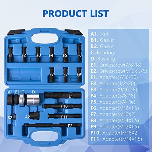 53790 Harmonic Balance Installer Kit, Comes with 12 Threaded adapters
