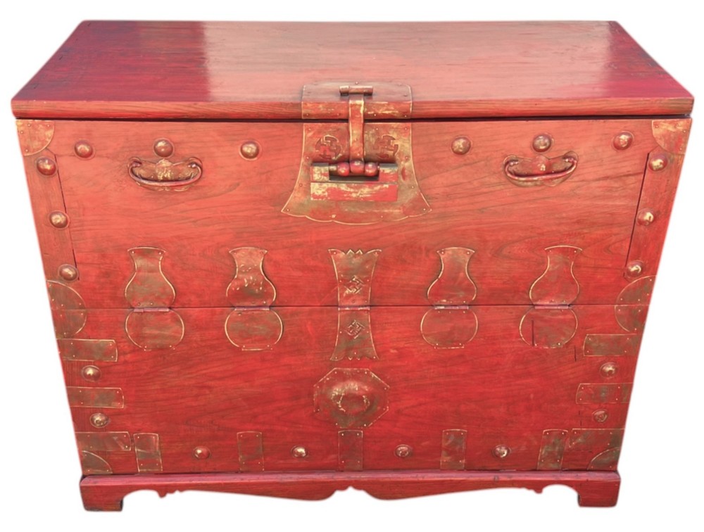 Korean Bandaji Antique Korean Trunk