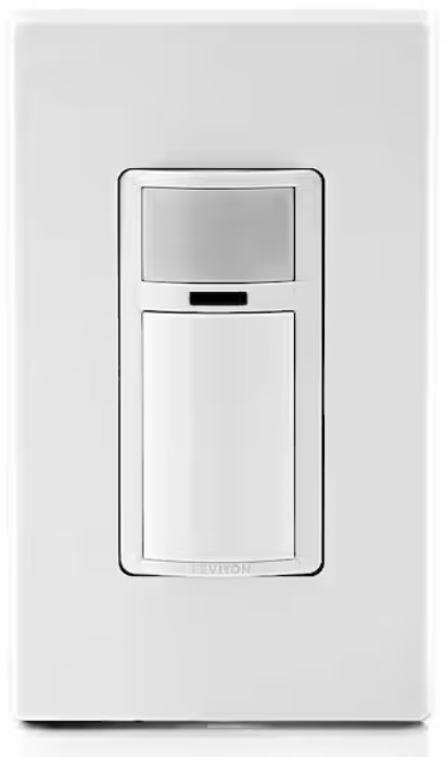 Leviton DOS02-1LW Decora Motion Sensor Light Switch Auto-On Single Pole White