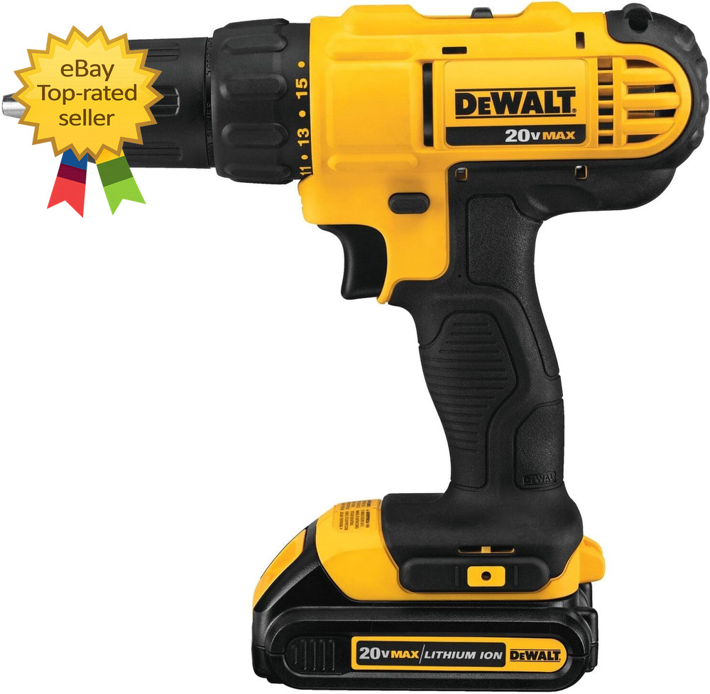 20V MAX Cordless Drill and Impact Driver Power Tool Combo Kit Includes 2 Batte