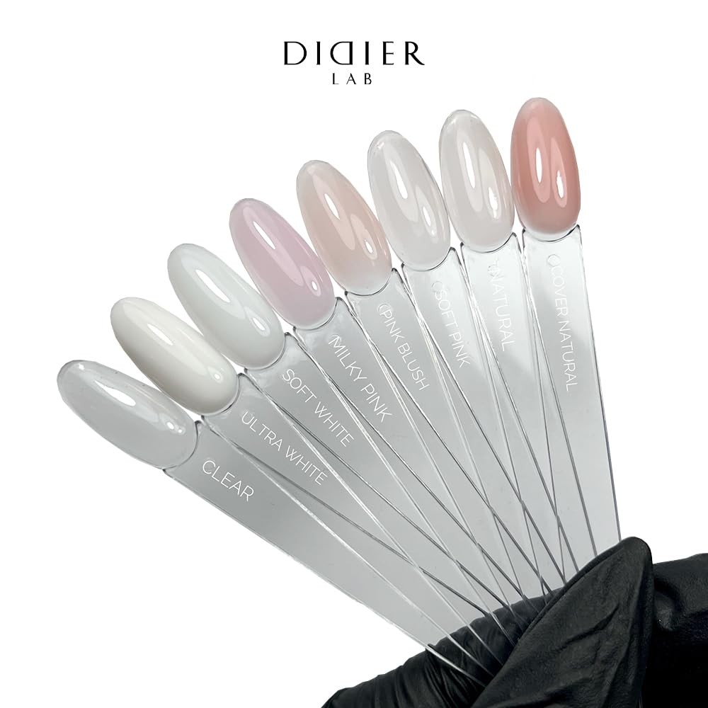 Fiber Builder Soft White – Self-Leveling HEMA-Free Builder for Nails - Ultra-...