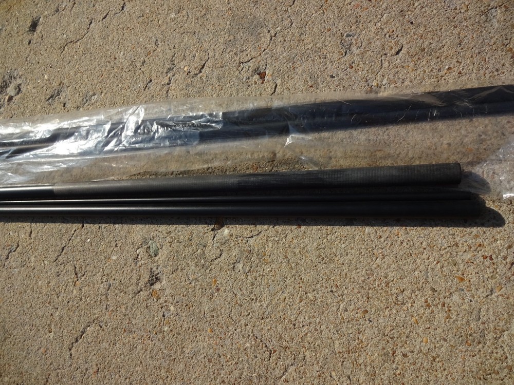 2 Rod Building Wrapping OEM graphite 12'9" 3pc Medium Lite Matte Black blanks