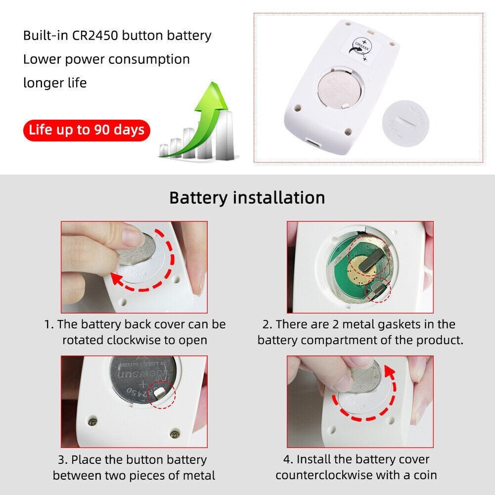 Dual Sensor LCD Screen Temperature&Humidity Data Logger Digital Recorder Monitor