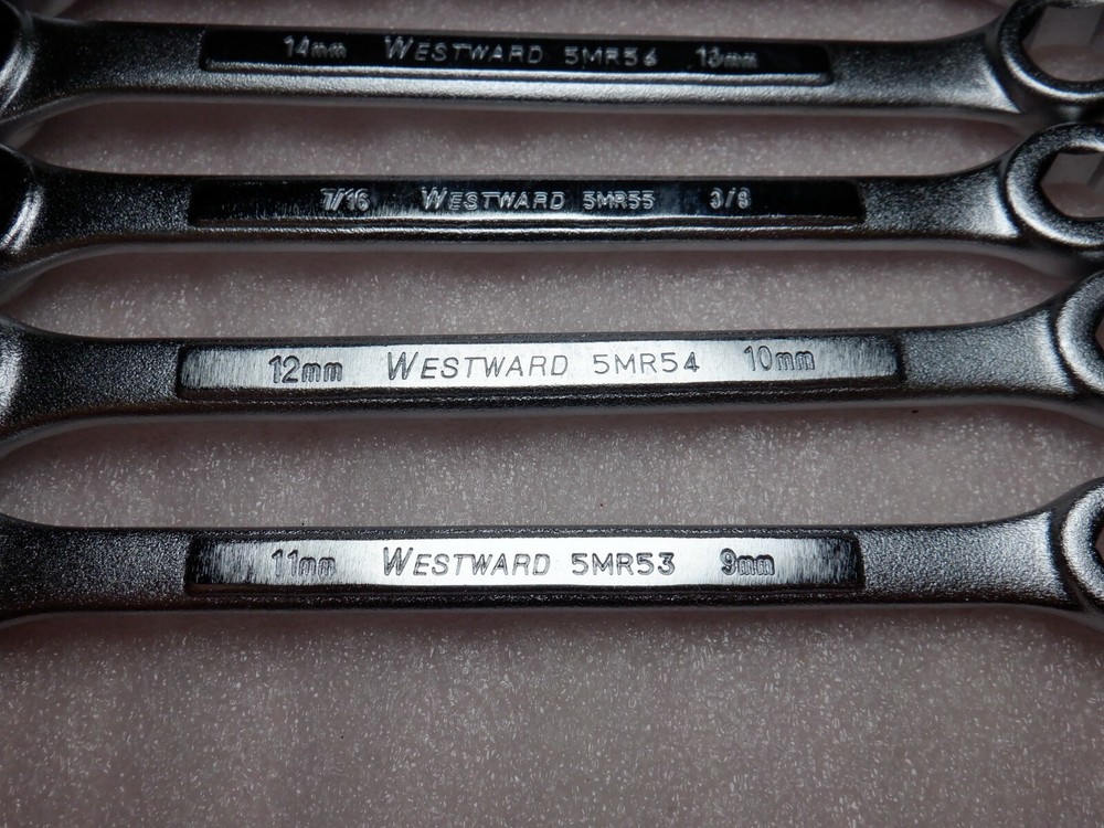 WESTWARD 8 PC. FLARE NUT WRENCH SET