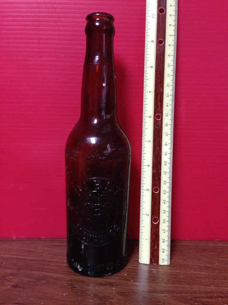 Vintage Pabst Embossed Beer Bottle