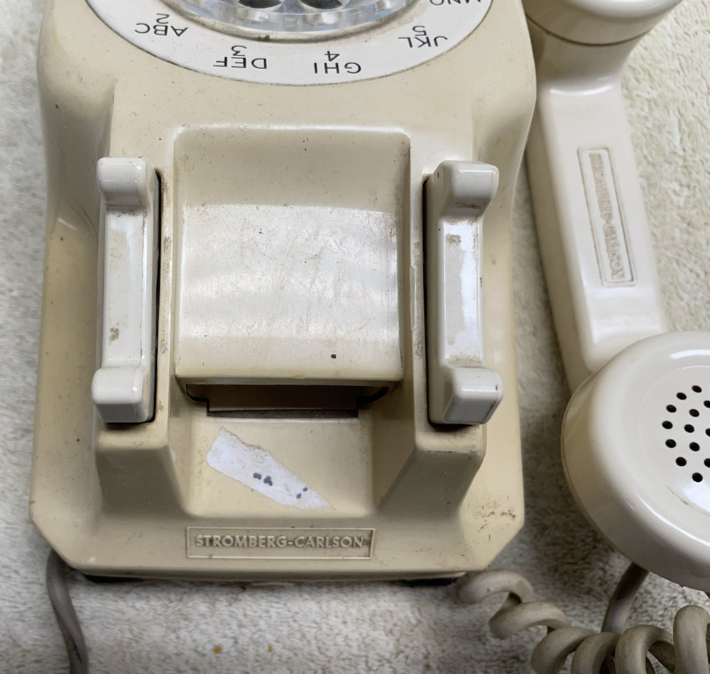 Vintage Rotary Phone Tan