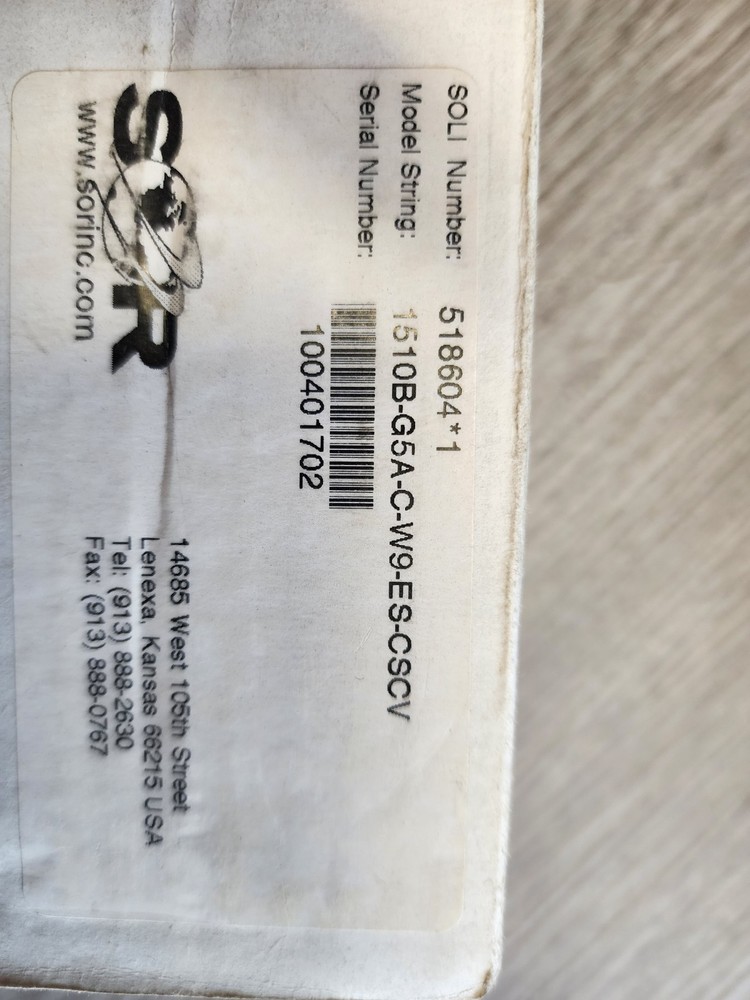 SOR Level Switch 1510B-G5A-C-W9-ES-CSCV Float Level Switch 110v