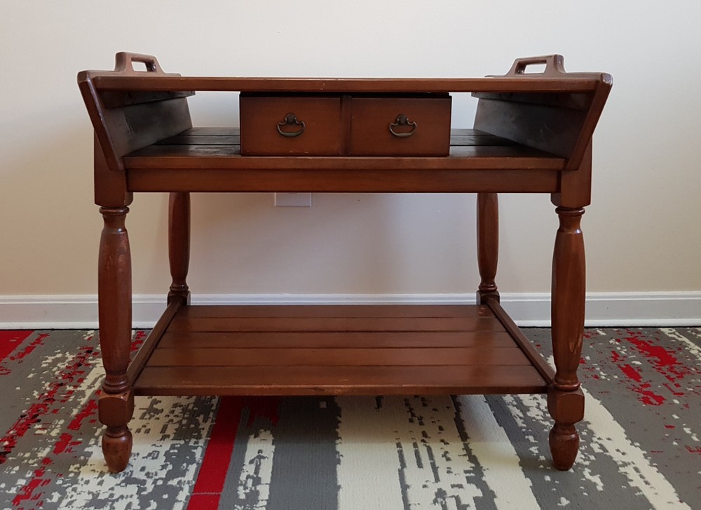 ANTIQUE PRIMITIVE COUNTRY SHERATON Coffee TABLE - RUSTIC