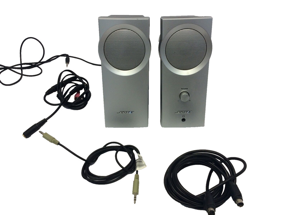 Bose Silver Computer Speakers Companion 2 Desktop Pair