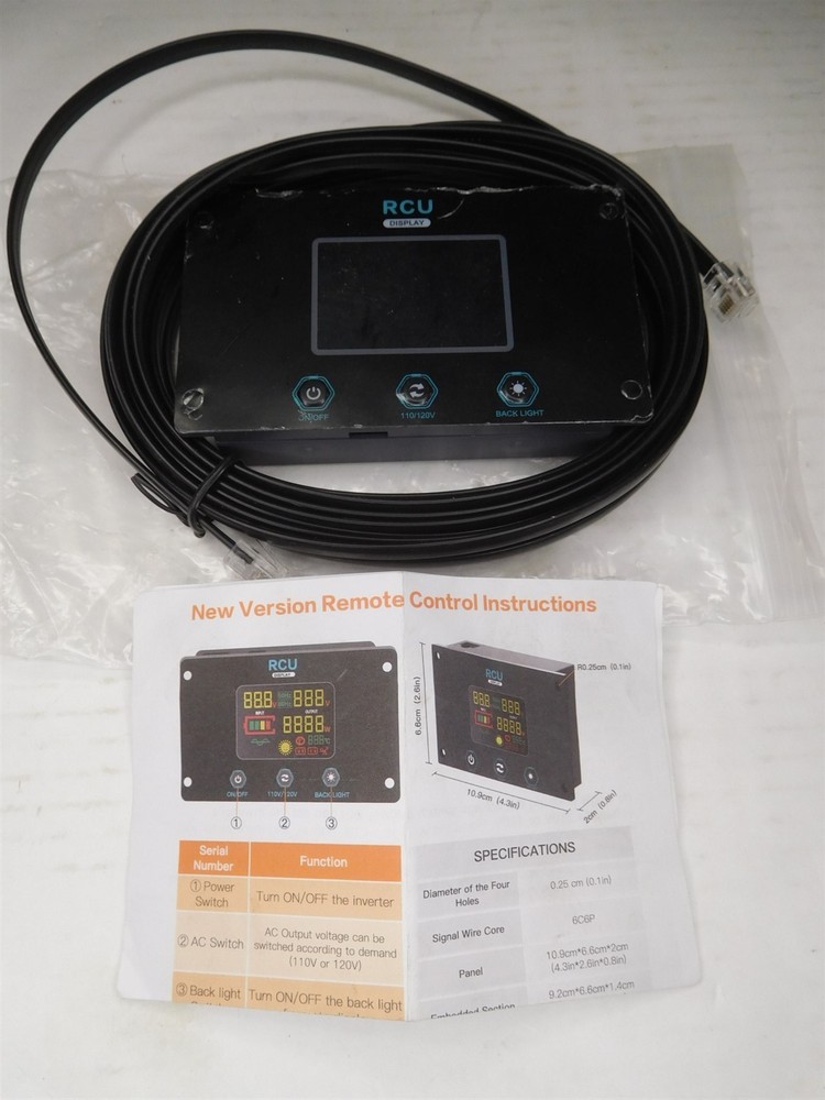 RCU External Display for Advanced Inverter (112725)
