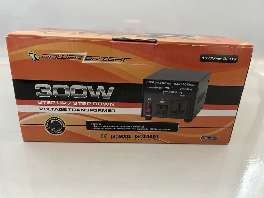 Schuco Step Up / Down Transformer by PowerBright 220/110 Volt