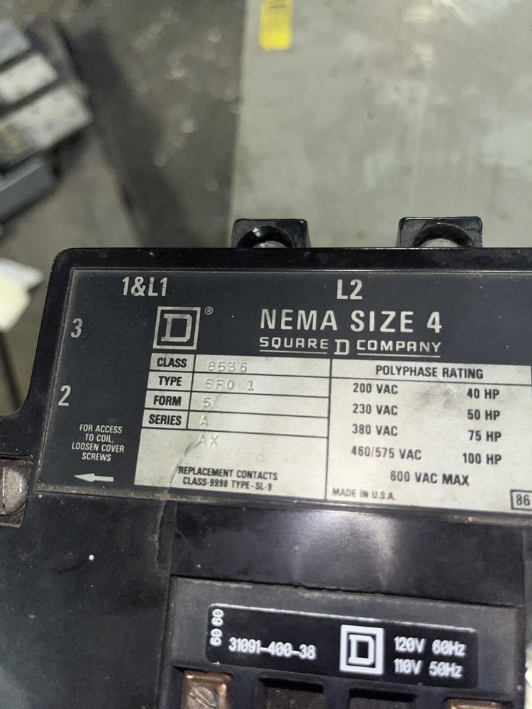 Square D Starter #SF01, Same Day Fast Free Shipping