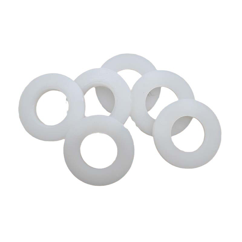 1200pcs White Nylon Flat Washers Assortment Kit Set