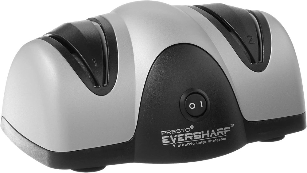08800 EverSharp Electric Knife Sharpener 2-Stage System Silver/Black