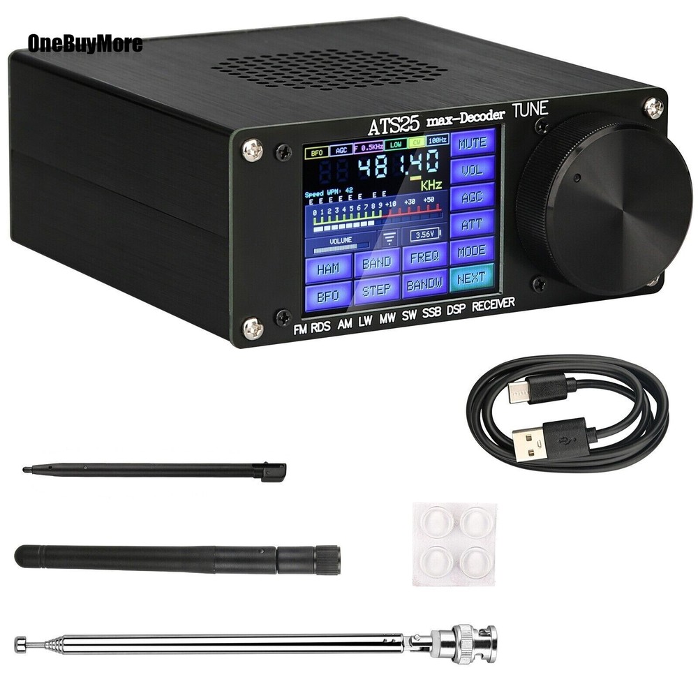 ATS25max-Decoder Si4732 Full Band Radio Receiver DSP SW w/ Activation Code USA