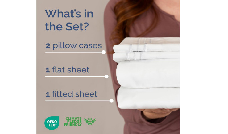 Queen Size 4 Piece Sheet Set - Comfy Breathable & Cooling Sheets - Hotel Luxury