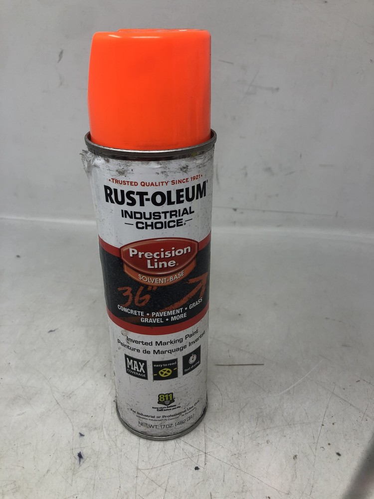Rust-Oleum Industrial Choice Precision Line Solvent-Base 17 Oz,Orange