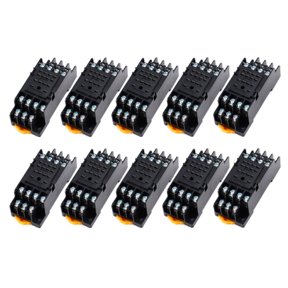 10 pcs Relay Socket Base 14 pin Replacement for Omron PYF14A