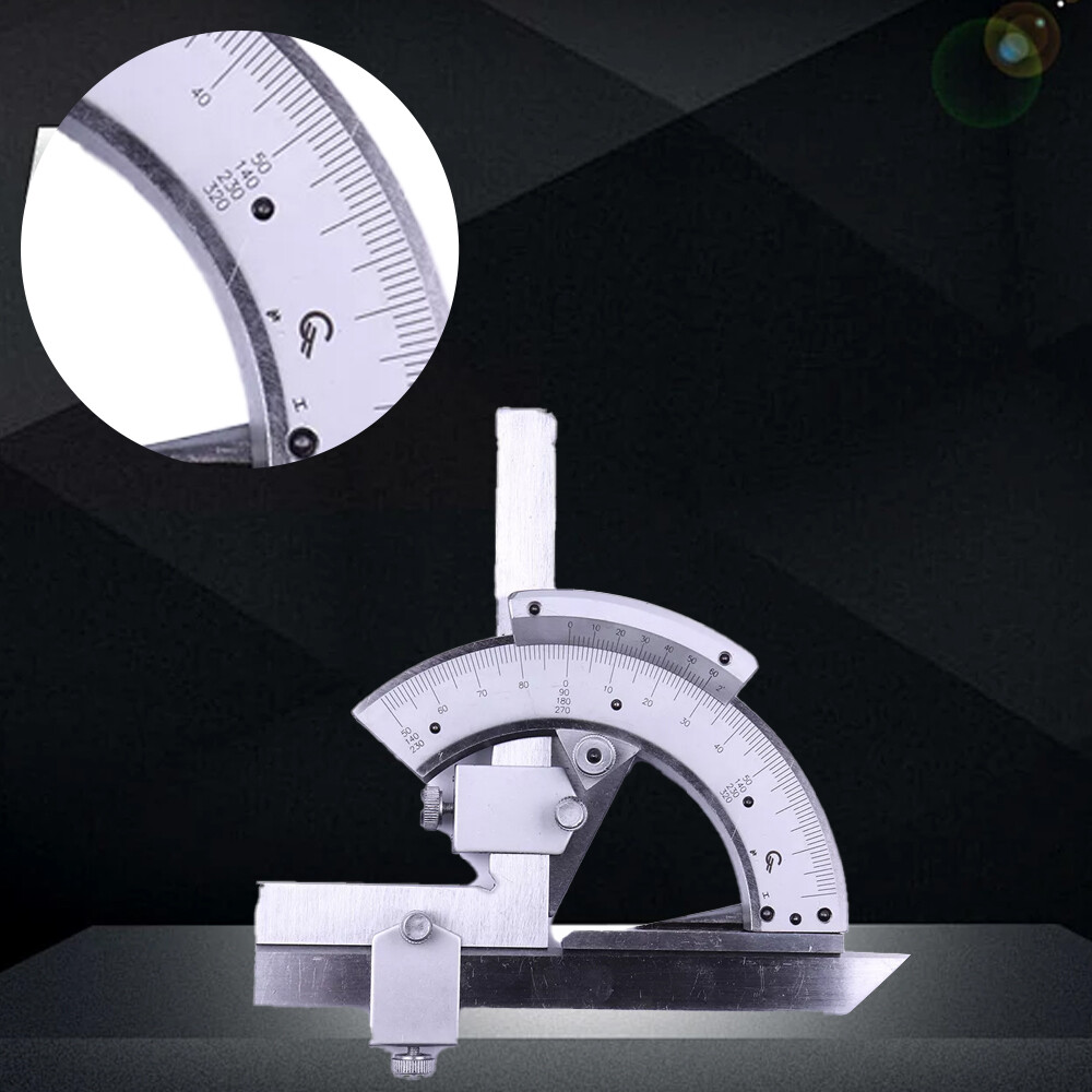 0-320° Precision Angle Measuring Finder Universal Bevel Protractor Vernier Tool