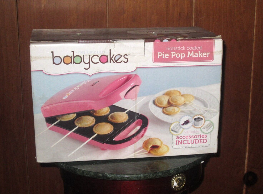 New Babycakes Pie Pop Maker Nonstick Coated, Makes 6 Pie Pops