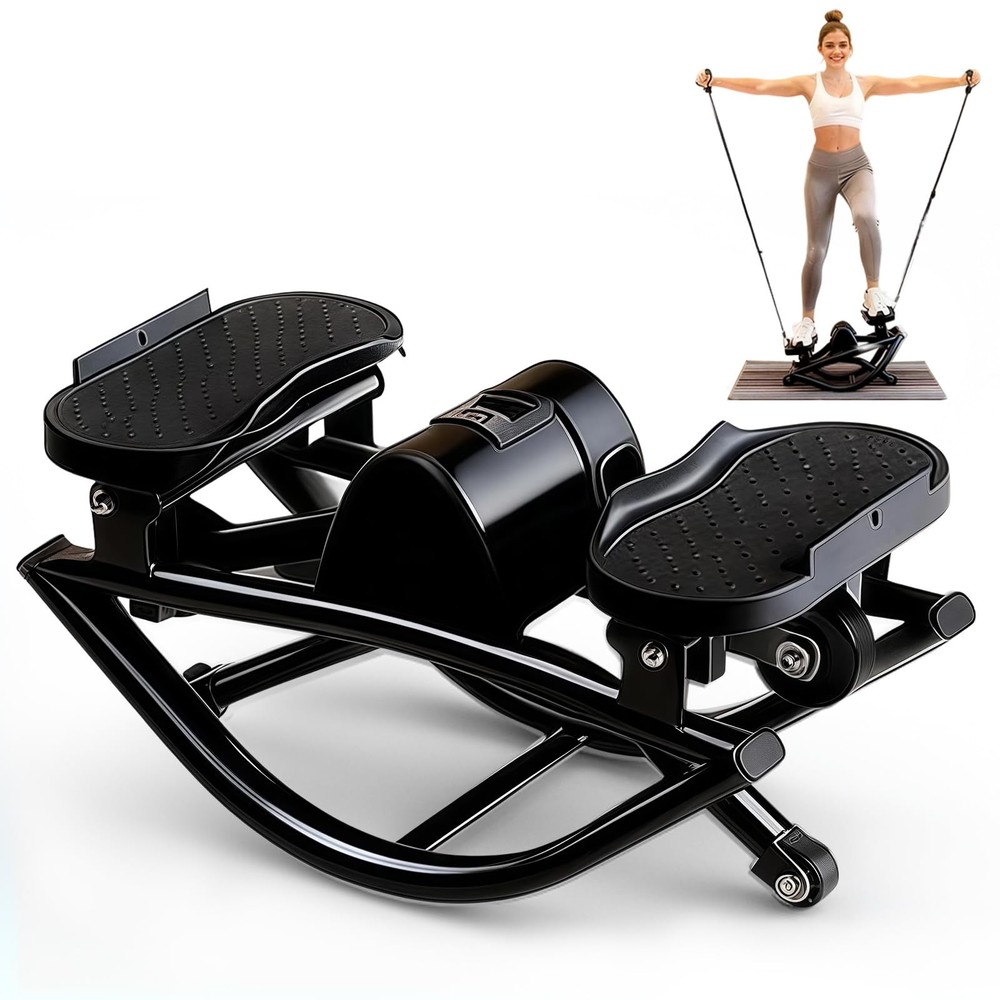 Rock Stepper for Exercise at Home, Lateral Rocking Stepper with Digital Count...