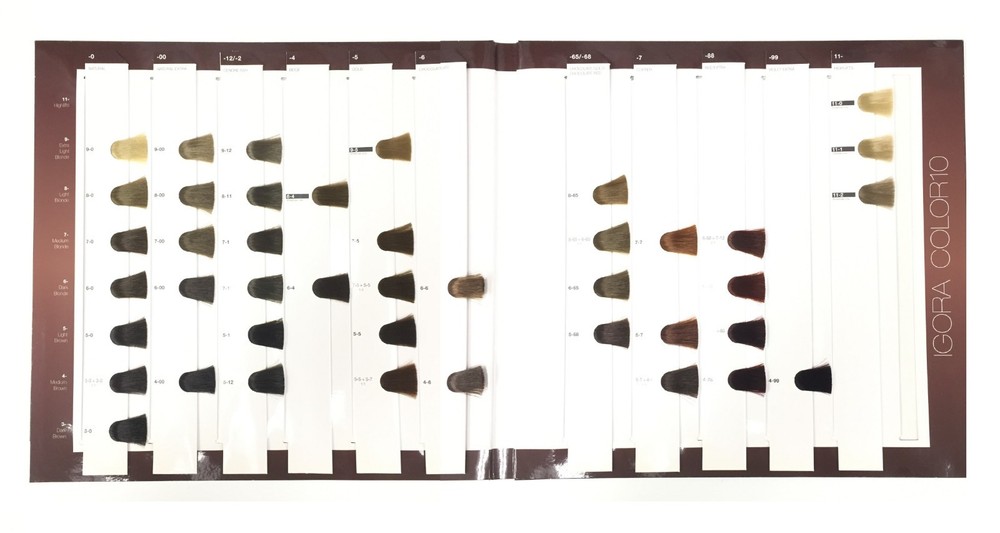 Schwarzkopf Igora Color10 Swatch Book