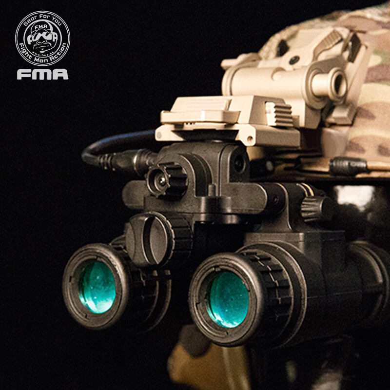 FMA Airsoft Binocular Helmet NVG PVS31 Dummy w/ Light Function Version B Army