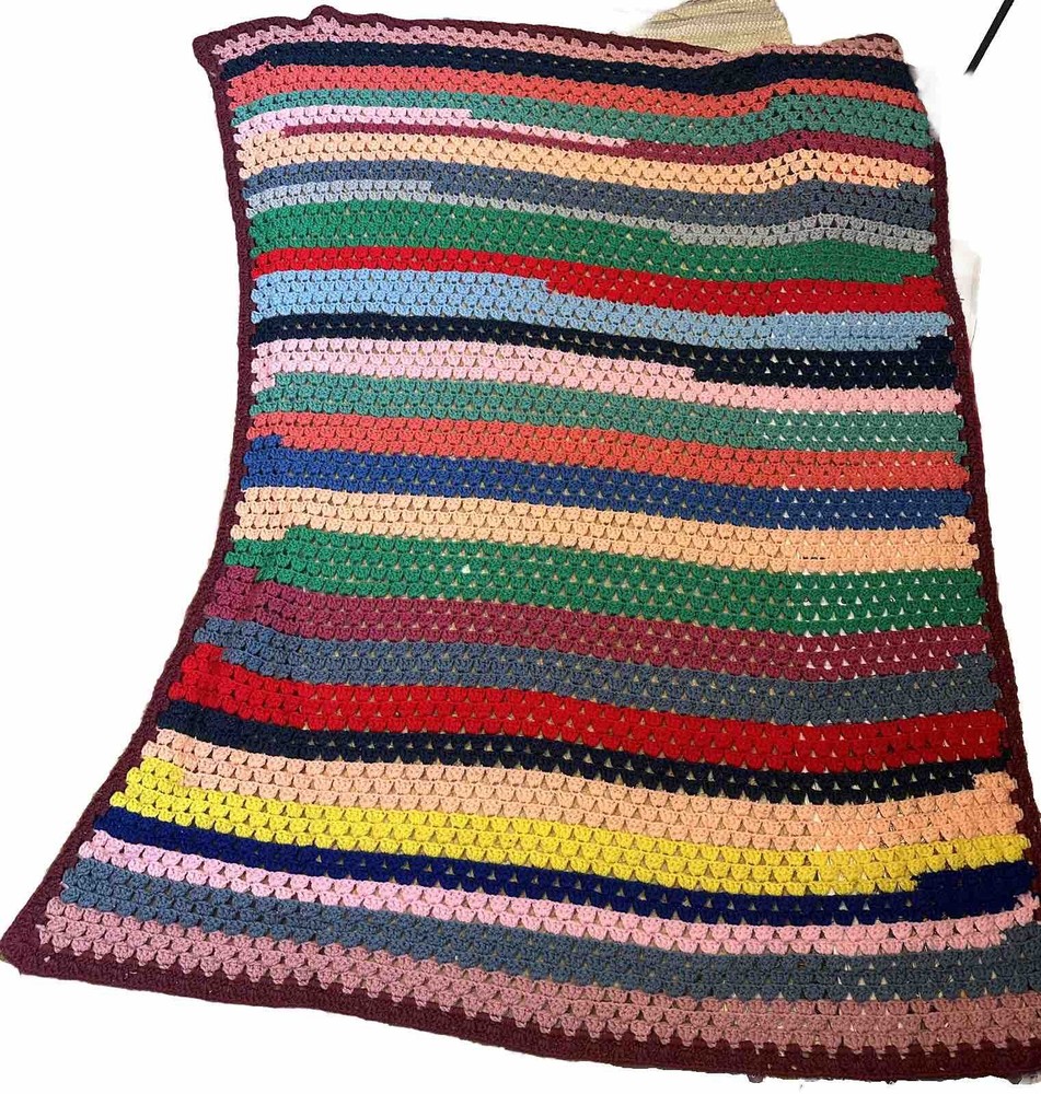 Crochet Afghan Throw Blanket 5x3'