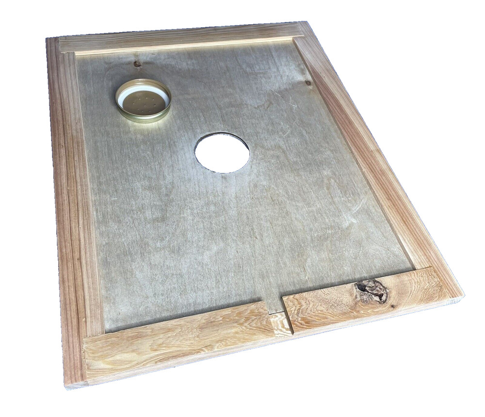 Cypress 10 Frame Standard Inner Cover with Mason Jar Feeder Hole