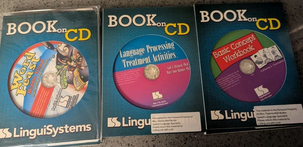 9 Lot: LinguiSystems Autism & PDDA Phonological Language Processing Software