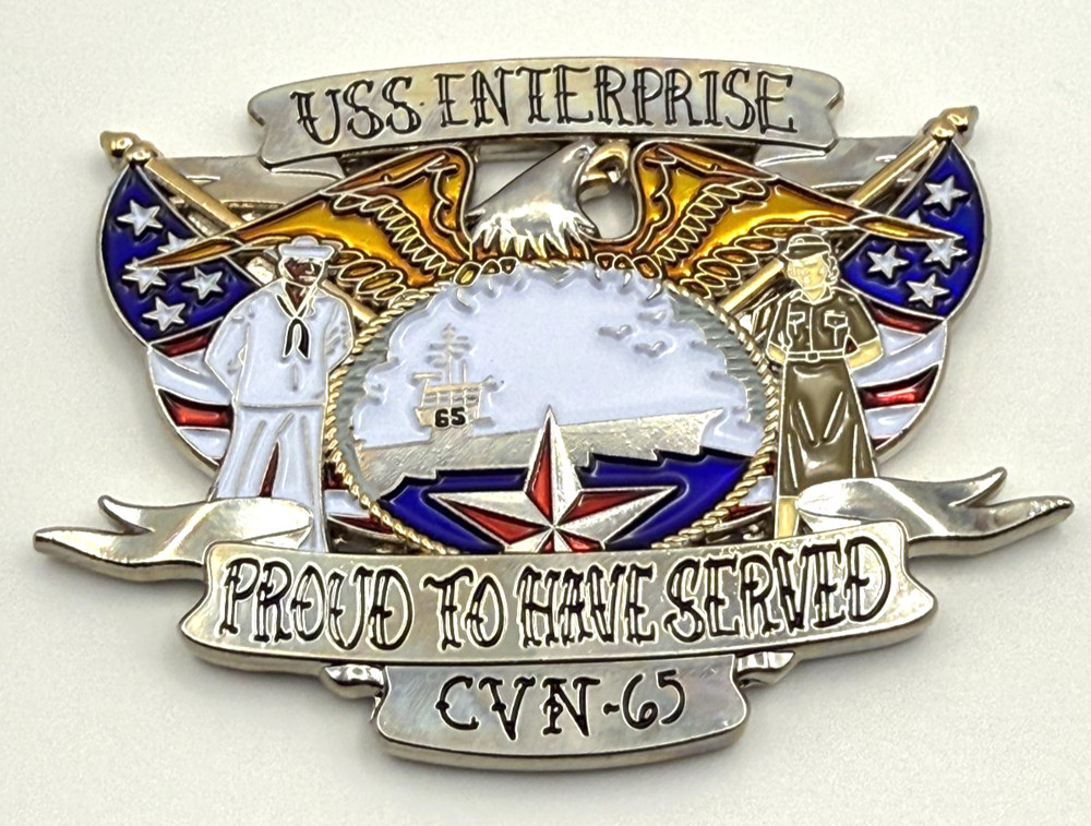 A1 USS Enterprise Navy Pride Challenge Coin