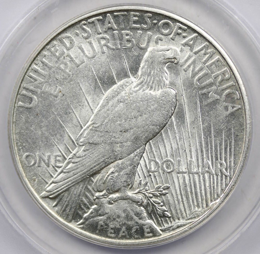 1925-S Peace Dollar $1 AU 55 ANACS