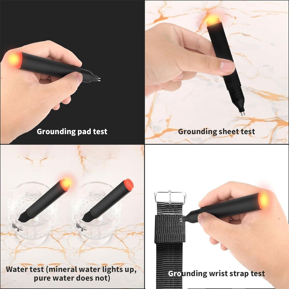 Conductivity Test Pen Continuity Ground Tester for Earthing Mats Sheets Blankets